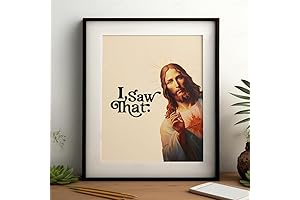 I Saw That, Jesus Wall Art: Enchanting Faith-Filled Décor for Your Abode
