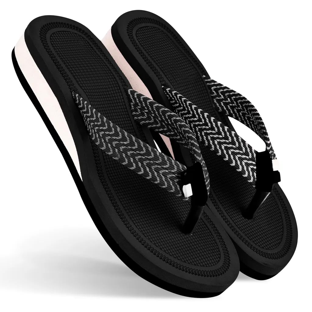 LOVEHUSH Doctor Slipper for Women | Orthopedic, Diabetic, Pregnancy | Soft Doctor Anti-Skid Slipper for Women |Slides, Flip-Flops, Slippers, Chappals | For Ladies and Girls SL1-BLACK-8 (B0CVF2HT79) Amazon Price History, Amazon Price Tracker