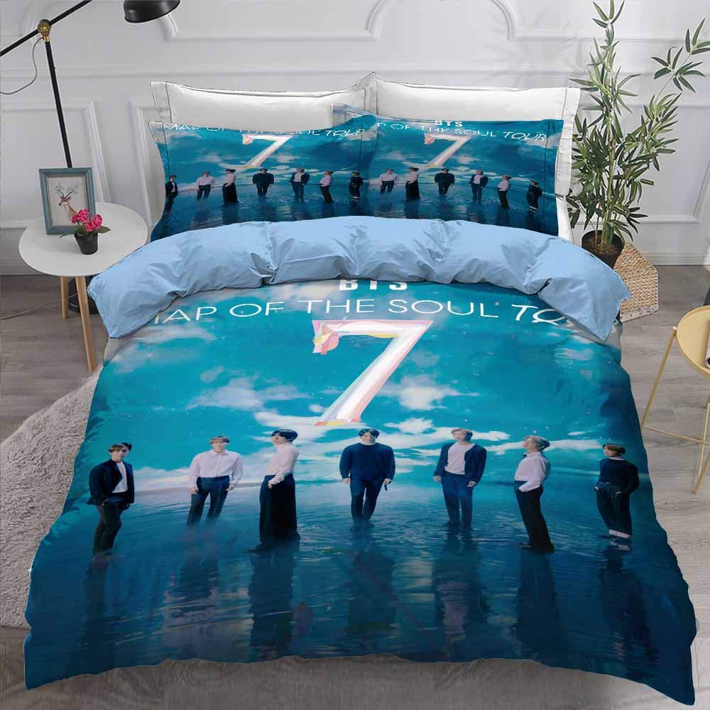 Buy URLINENS BTS Bedding Set Queen 3 Piece, Kpop BTS Duvet Cover and