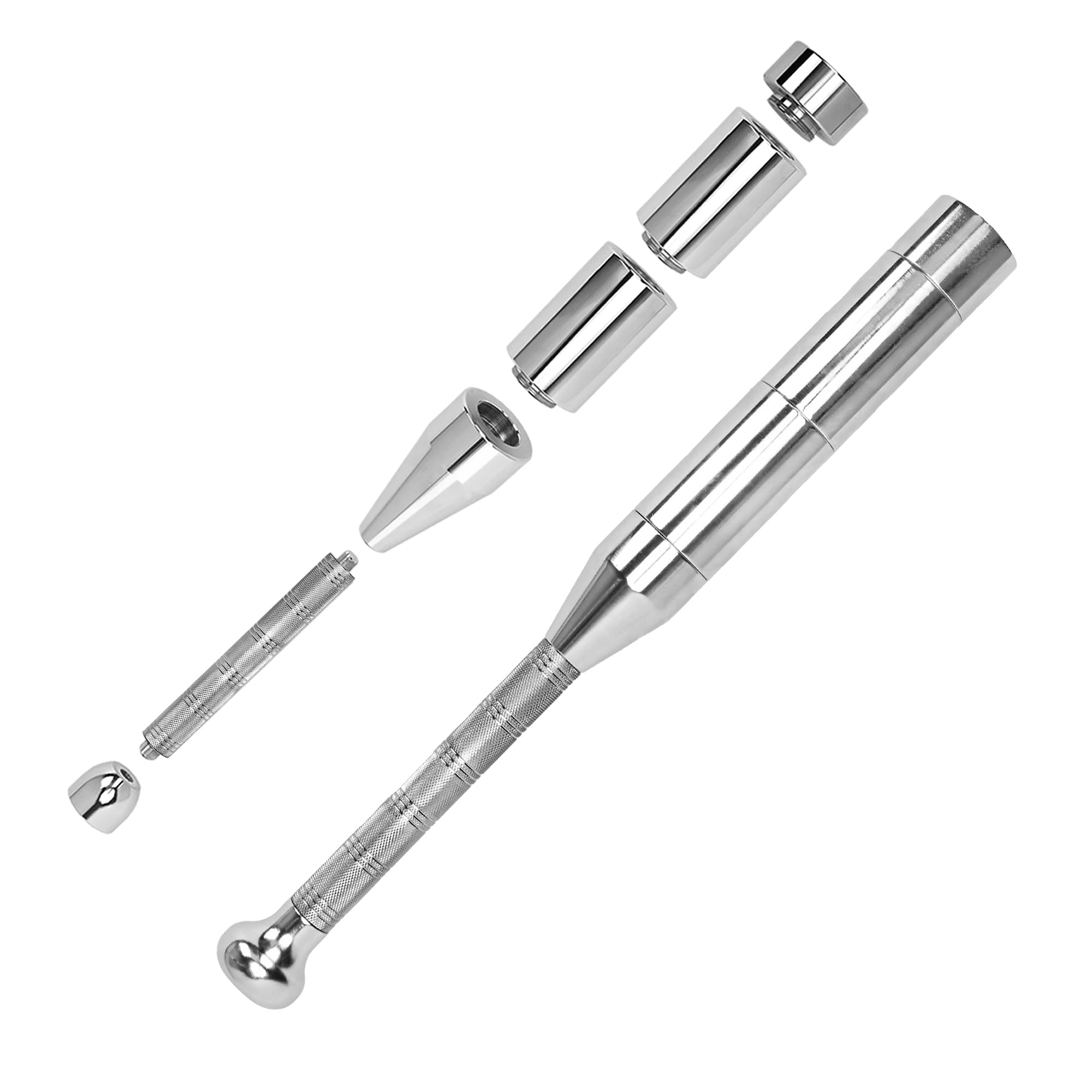 WYJREES 6 in 1 Adjustable Clubbell, Indian Club Weighted Clubbell (6.6/9/11/13/15/17.6LBs), Adjustable Steel Macebell for Strength Training, Shoulder and Forearms Workouts to Stretching