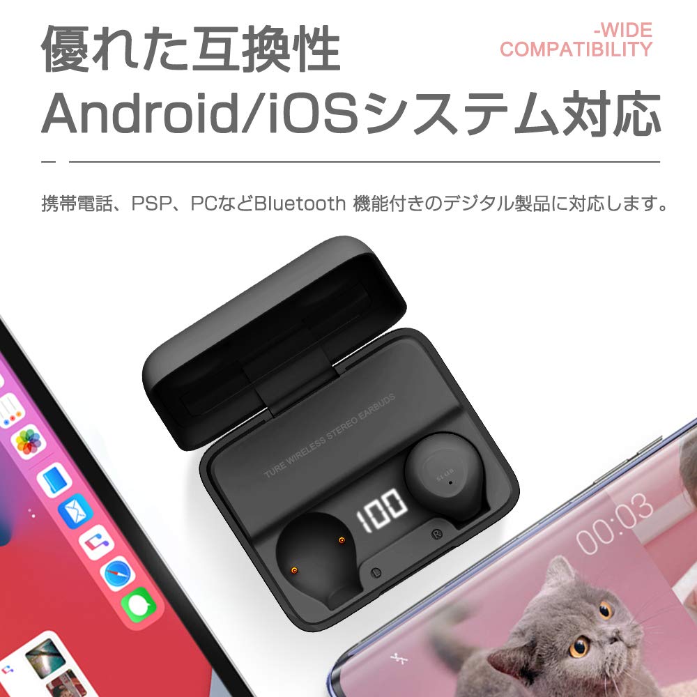 Amazon.co.jp: Bluetooth イヤホン 超小型 ミニ 完全ワイヤレス