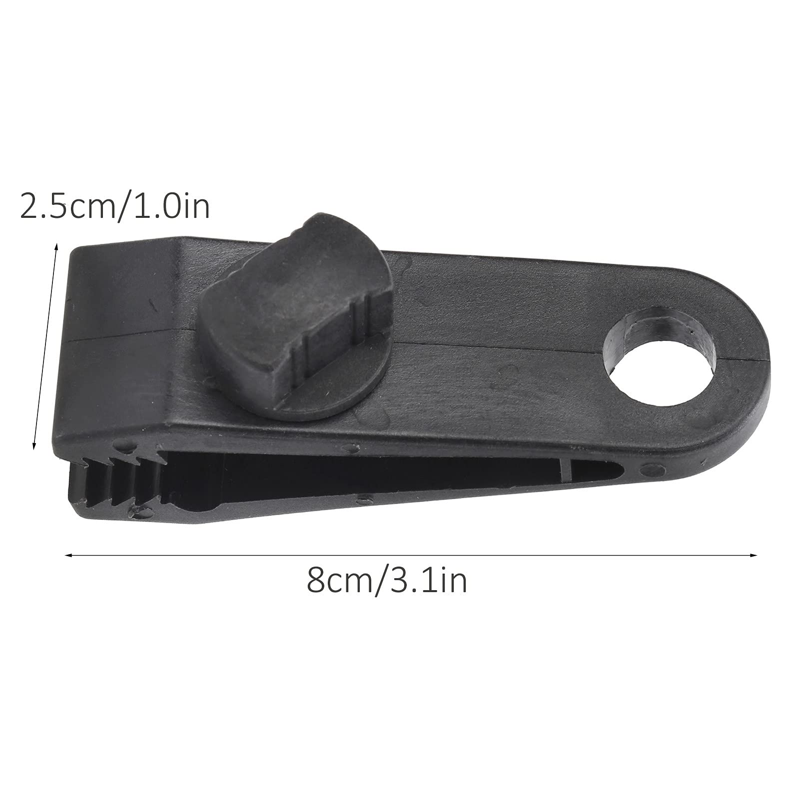 HERCHR Heavy Duty Tarp Clips, 10PCS Outdoor Portable ABS Windproof Awning Tarp Tighten Canopy Fixing Clamp Clip Multifunctional Hooks for Picnic Camping Sailing