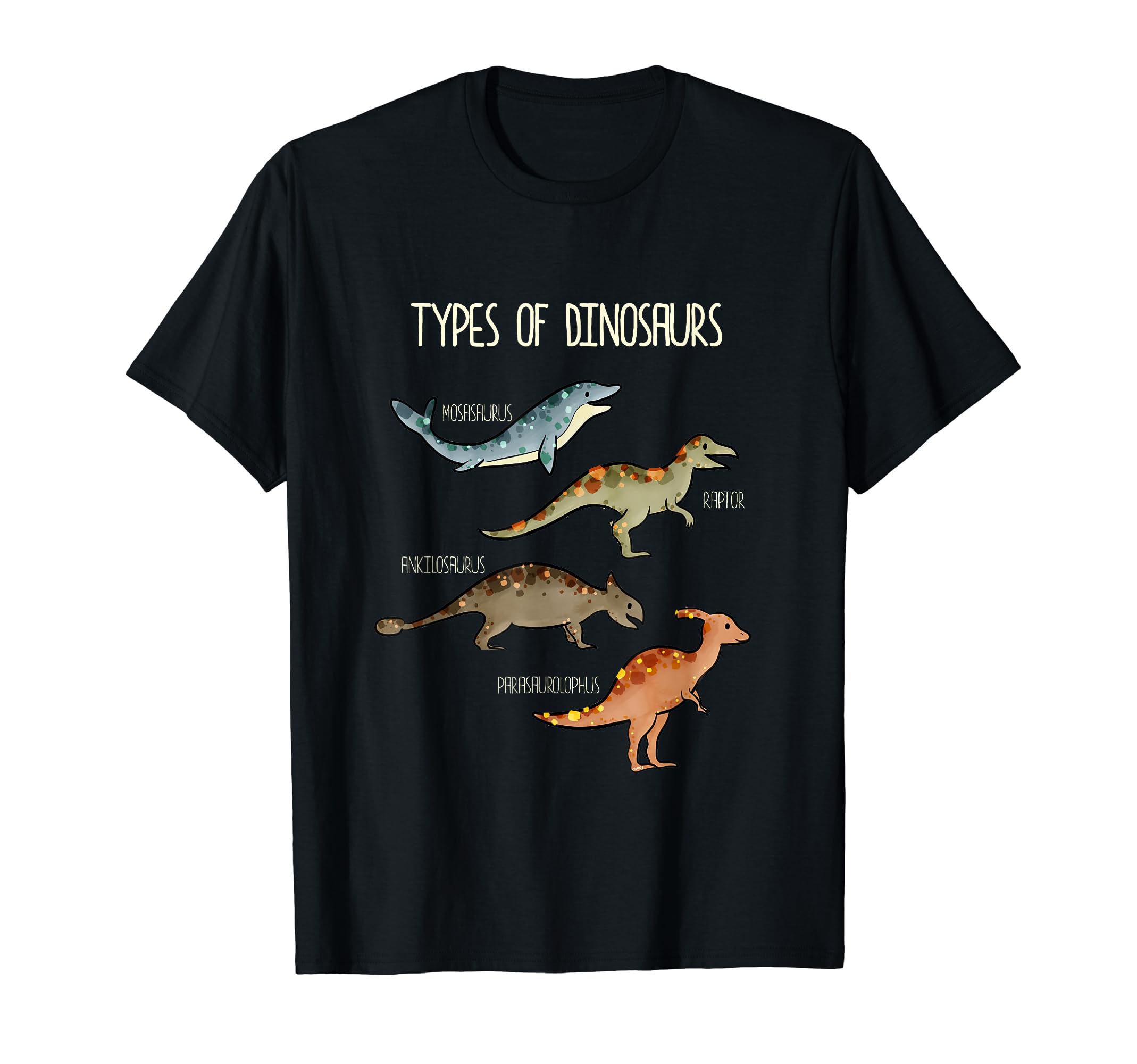 Dinosaur Favorite Types of Dinosaurs Raptor T-Shirt