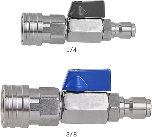 Miniatura 2 de Resistencia de alta presión de alta presión del conector rápido de la válvula de bola de la lavadora para la irrigación agrícola, 1 de 4inch