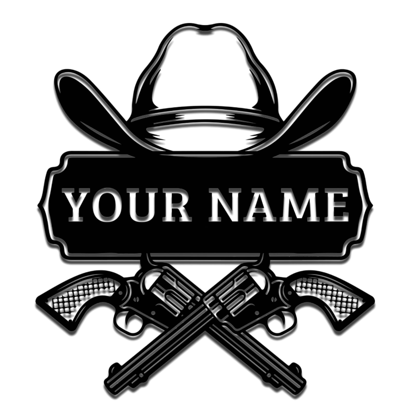 Met5kdm Cowboy-1 Personalised Cowboy Metal Sign,Rustic Western Cowboy Decor,Custom Vintage Cowboy Hat Wall Art,Last Name Sign,Home Decor,Gift For Cowboys