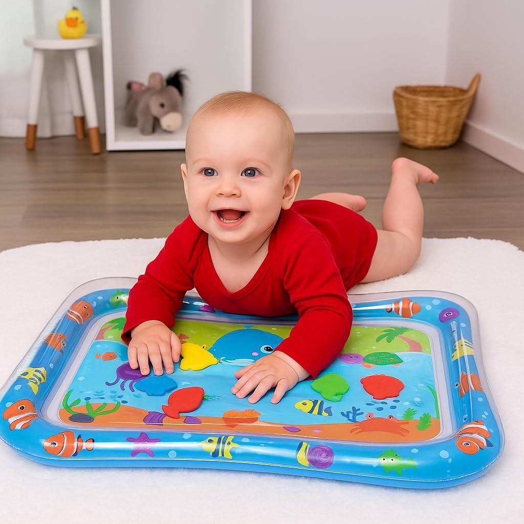 Tapete Infantil de Água Inflável para Bebê Almofada Sensorial Interativa Brinquedo Baby Educativo 48,5x67,5cm (Oceano) Tapete Infantil de Água Inflável para Bebê Almofada Sensorial Interativa Brinquedo Baby Educativo 48,5x67,5cm (Oceano)