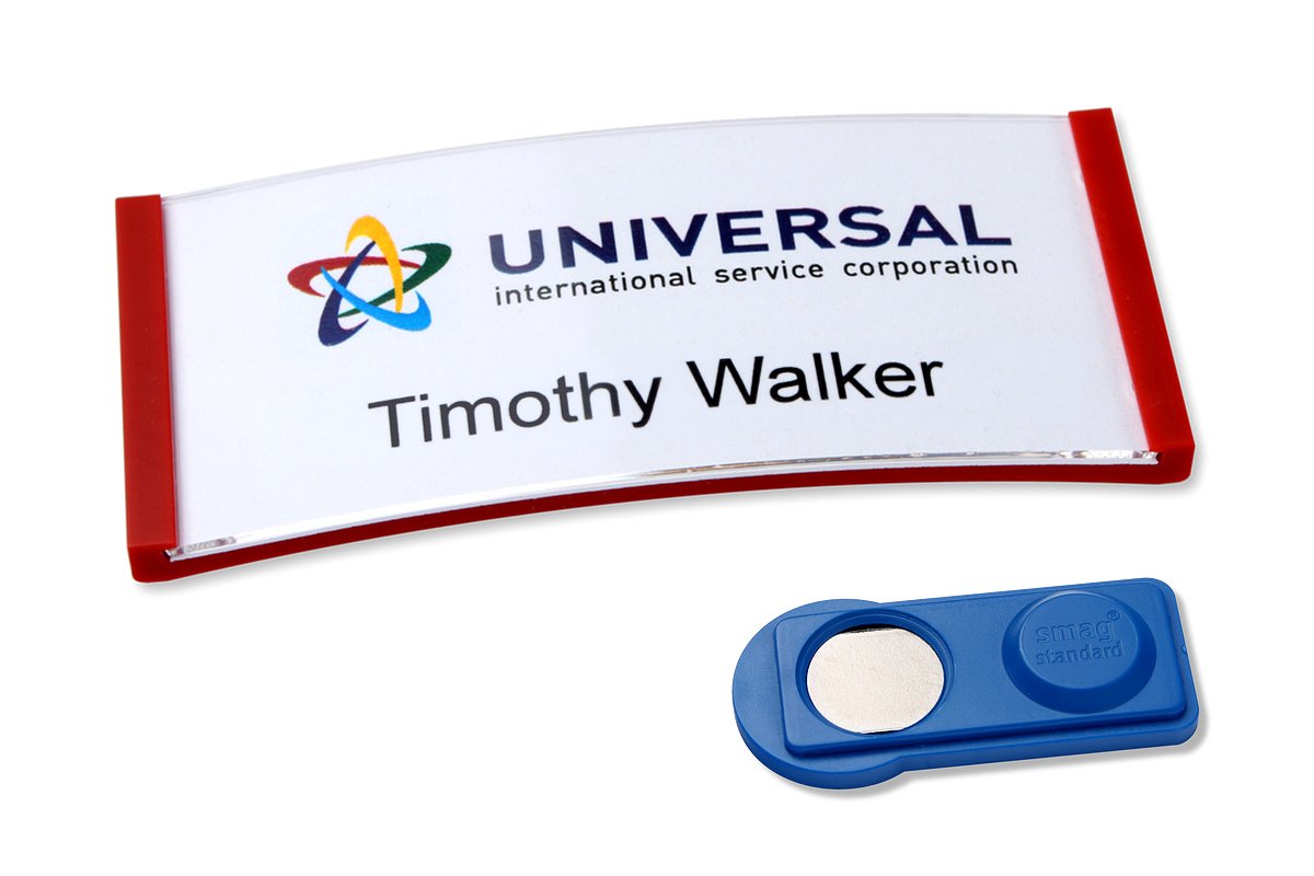 Set 20 Badge Portanome Polar® 30 Magnetici - Colore Antracite Con Fogli Stampa - Foto 7