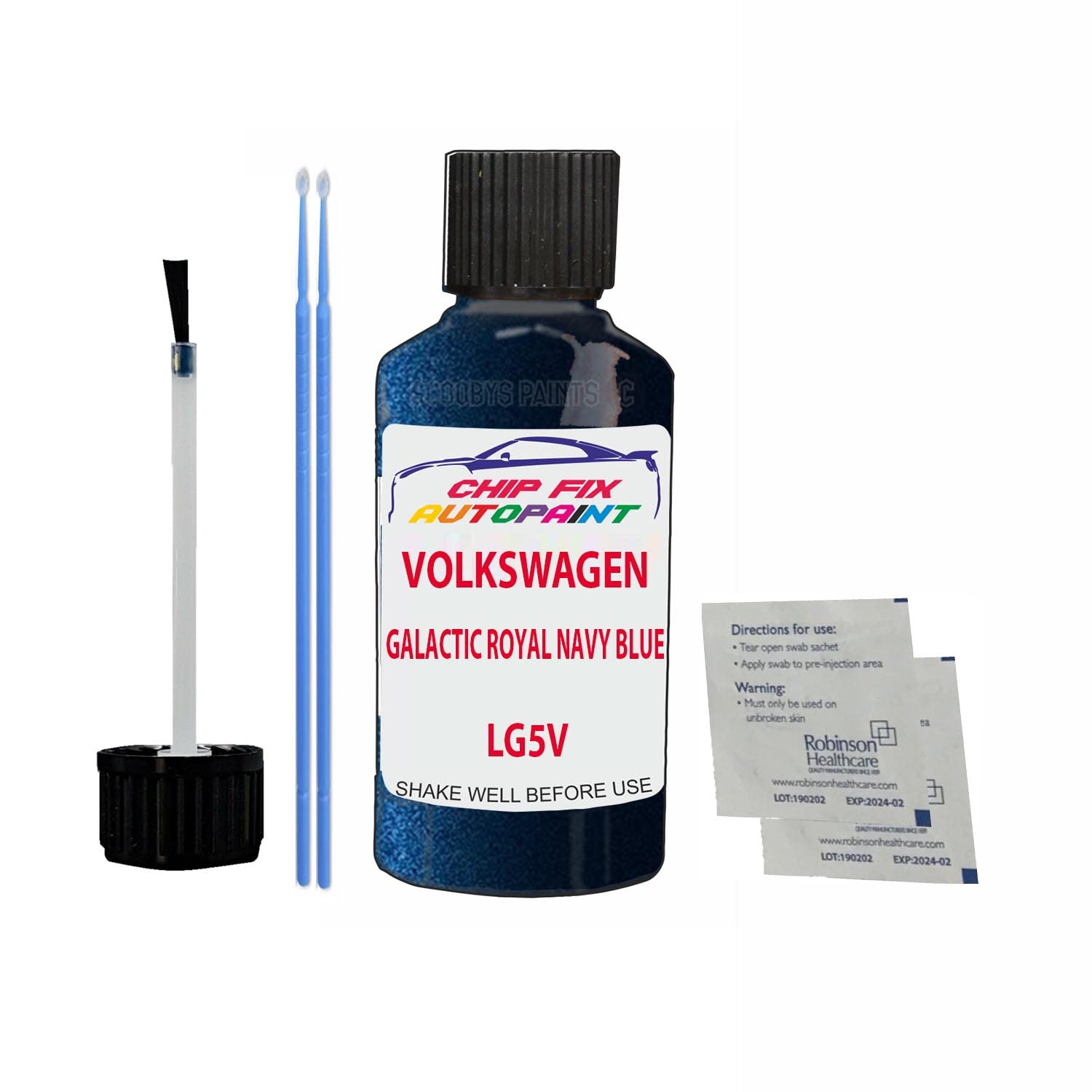 Scoobys Paints Back In The Mix Galactic Royal Navy Blue Touch Up Paint For Volkswagen/Vw Jetta Lg5v 2001-2005 30Ml Bottle Brush Scratch Stone Chip Repair Pen