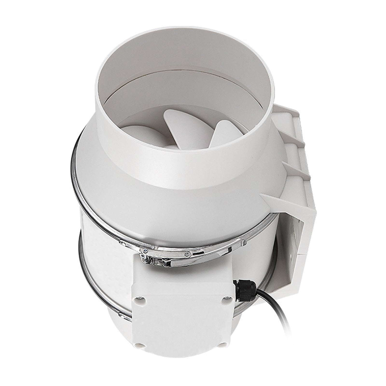 Extractor de Aire IPX4 Resistente al Agua con Refuerzo circulación for Tienda de Cultivo sótano y baño de 3 4 5 8 10 y 12 Pulgadas(8in)