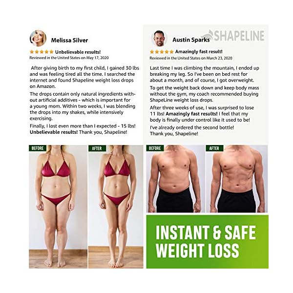 Weight Loss Drops - Appetite Suppressant for Women & Men - Made in The USA - Natural Metabolism Booster - Fast Weight Loss - Diet Drops with Garcinia Cambogia, L-Arginine & L-Glutamine 1 Fl oz