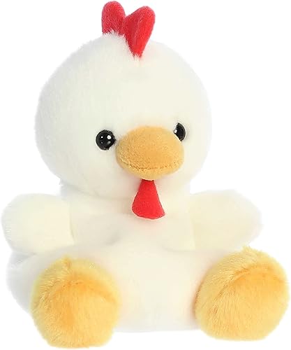 Miniatura 2 de Aurora Adorable animal de peluche Palm Pals Cooper Chicken, divertido peluche coleccionable para niños y adultos, perfecto para decorar habitaciones
