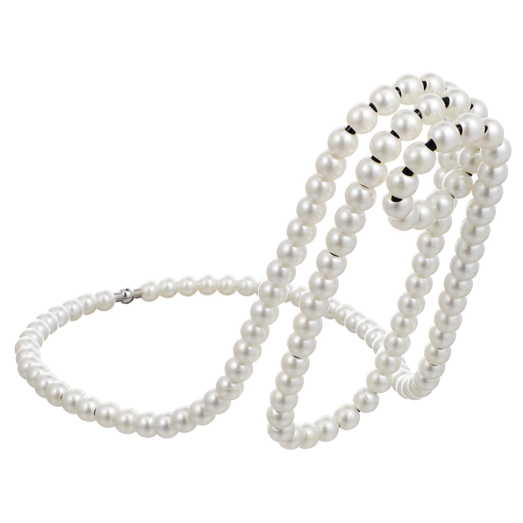 Porte-Bouteille de Luxe Collier de Perles Présentoir Élégant pour Bar Moderne