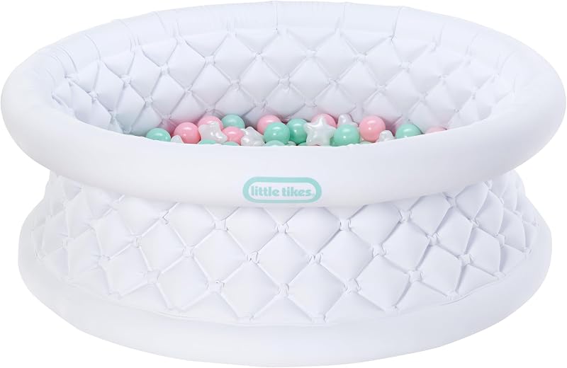 Sweet Spaces Inflatable Ball Pit w/ 250 Balls, Sensory Play, Indoors and Outdoors, Boys and Girls Ages 12 Months +