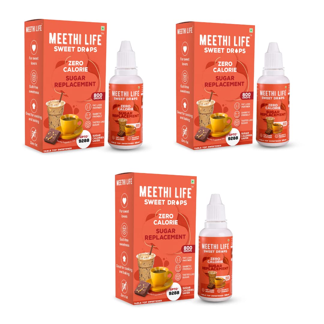 See full amazon price history chart for Meethi Life - Zero Calorie Sugar Substitute/Alternative/Replacement, Sucralose Sweetener Drops (800 Drops/38ml) Sugar Free, 480 teaspoons/UPTO 2.4 Kg of sugar sweetness (Pack of 3) Meethi Life - Zero Calorie Sugar Substitute/Alternative/Replacement, Sucralose Sweetener Drops (800 Drops/38ml) Sugar Free, 480 teaspoons/UPTO 2.4 Kg of sugar sweetness (Pack of 3) (B0BB2YLFLV) Amazon Price History, Amazon Price Tracker