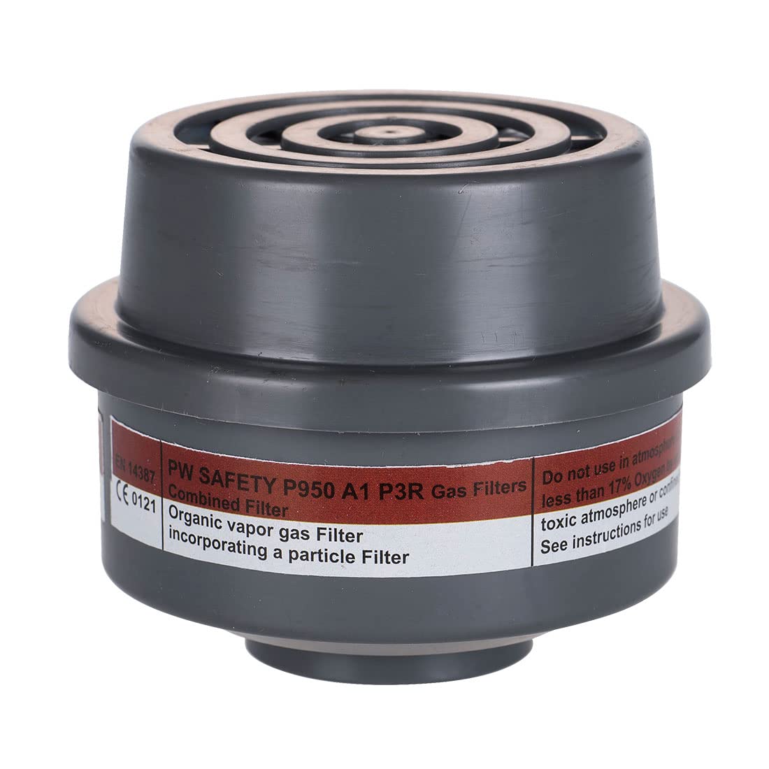 Portwest Filtro Combinado P950 Con Conexión De Rosca Especial, Color: Gris, P950GRR