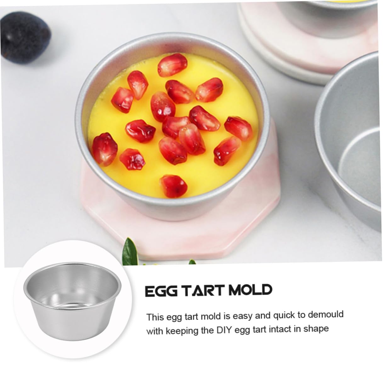 Amosfun 18 Piezas tazas de budín antiadherentes molde muffins molde para tartas tazas de aluminio para hornear latas de tarta sarten parrilla moldes para hacer gelatina taza de muffins