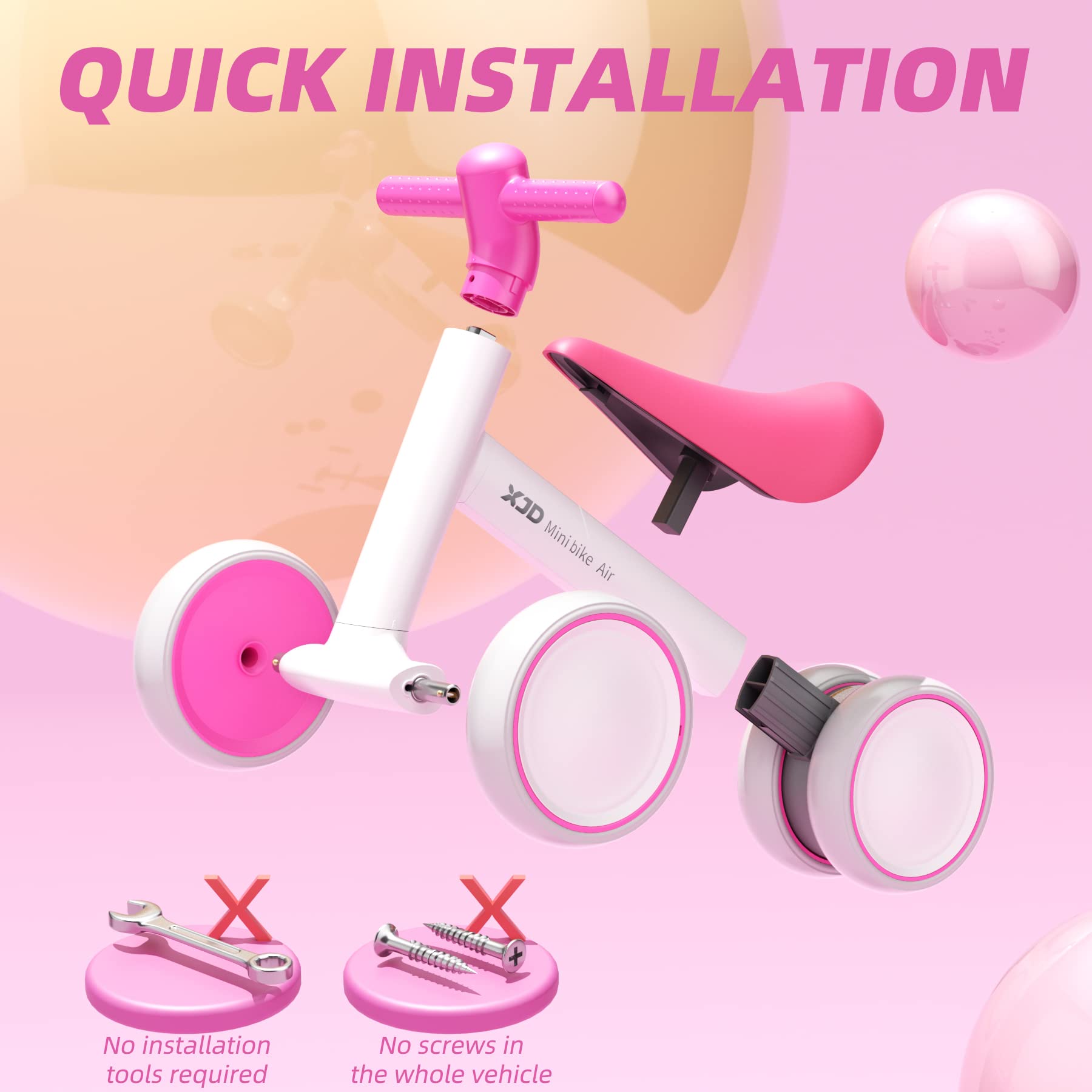 XJD Baby Balance Bikes Bicycle Baby Toys for 1 Year Old Boy Girl 12