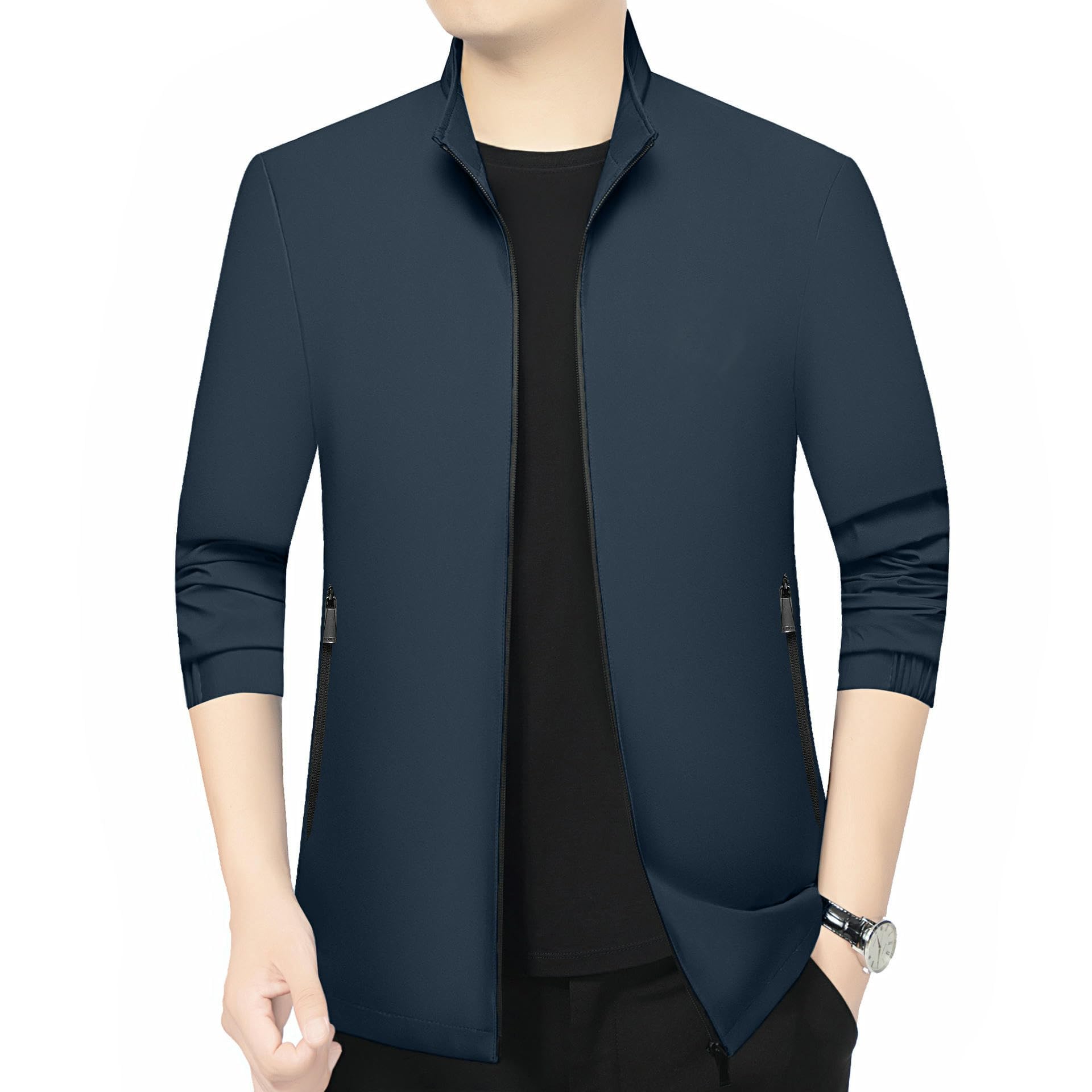Giacca da uomo primavera autunno colletto alto medievale confortevole casual