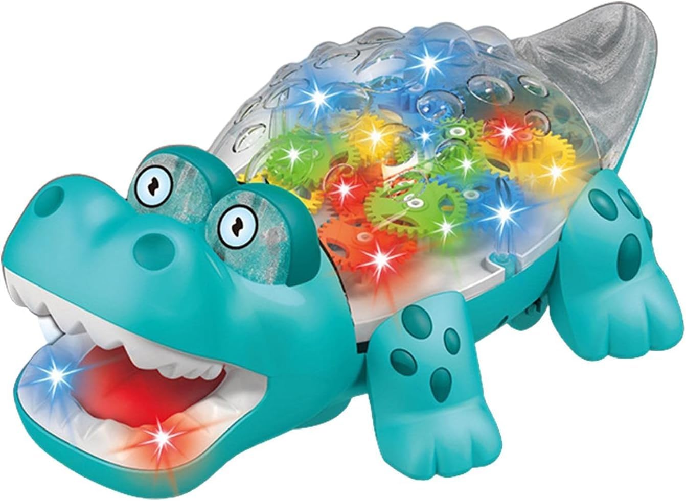 FunBlast Transparent Gear Crocodile Toy - B/O Musical Toy Figure with Sound & Flashing Lights, 360 Degree Rotating Electric Animal Figure Toy for 3+ Years Old Kids, Boys, Girls (B0CDRT6M7Y) Amazon Price History, Amazon Price Tracker