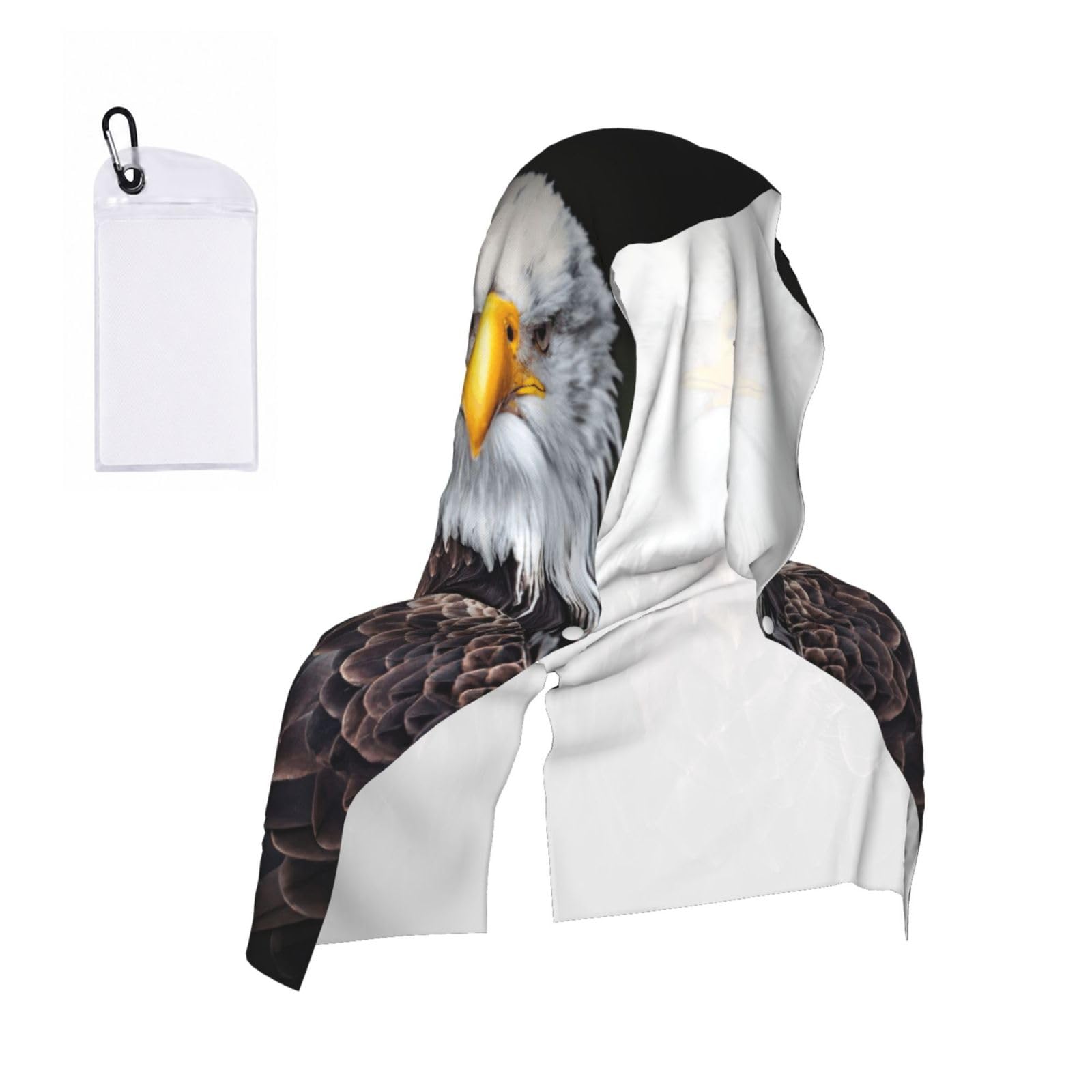 ZYJHYY White Head Eagle Print Unisex Swimming Towel Practical Camping Towel Skin-Friendly Cooling Towel For Workout Training