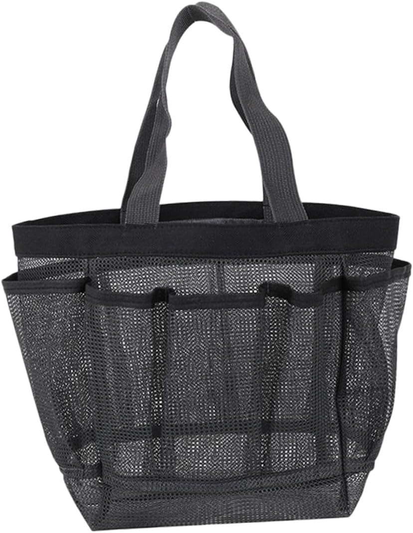 Portable Mesh Toiletry Bag with Design Cosmetic Carrying...
