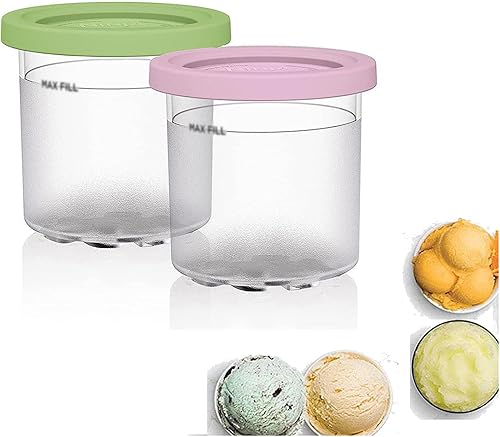 246 recipientes de pintas de creami, para Ninja Creami Deluxe, 16 onzas, sin BPA, apto para lavavajillas, compatible con máquina de helados serie