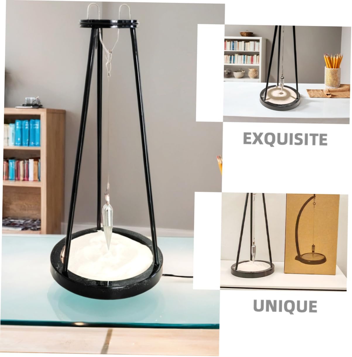 UPKOCH Creative Metal Decor for Living Room Iron Pendulum Sand Plate Office Toys Toys Newton's Pendulum Art Craft