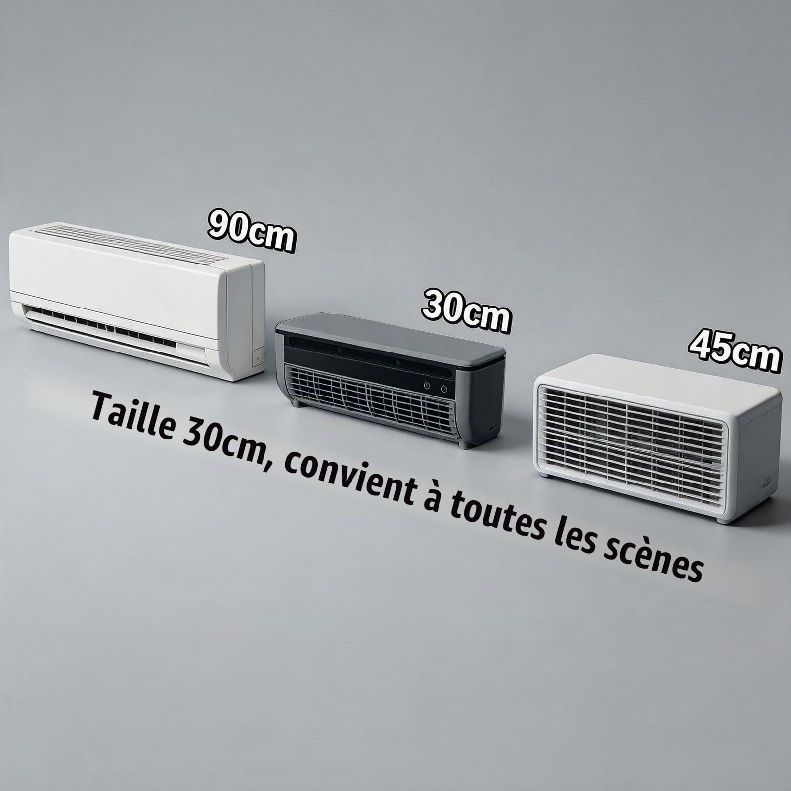Générique Climatiseur Portable sans Fil avec Batterie de 6000 mAh et Chargement sans Fil – Pas d'installation, Refroidissement Silencieux pour Camping-Car, Chambre, Bureau, Camping