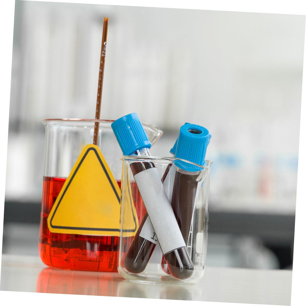 TEHAUX Burette De Laboratoire Transparente Pour Analyses Chimiques Matériel De Verrerie De Chimie Instrument De Laboratoire