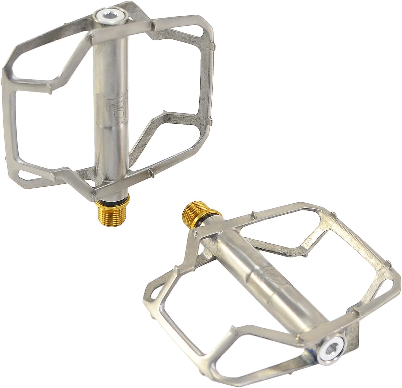 VPComponents Blade Titanium Flat City Pedals Platform Pedals, 9/16 Inches, ST1162
