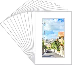 15 peças de moldura de 10 x 15 cm, para porta-retratos de 7 x 12 cm, para exibição de fotos, galeria de parede, obras de arte (branco)