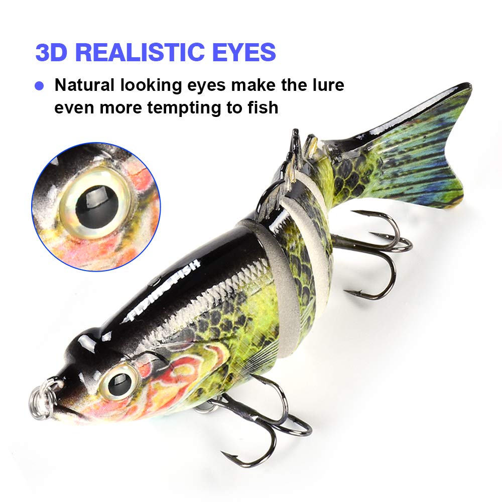 Flying Fish Jointed Swimbait Fishing Lures Glide Baits  5 Piece Variety Set   Multi Jointed Fishing Lures in Tackle Box  Lifelike Lures  4 inch, Hard  Plastic, Bionic Animated Bass Lures : Amazon.sg: Sporting Goods