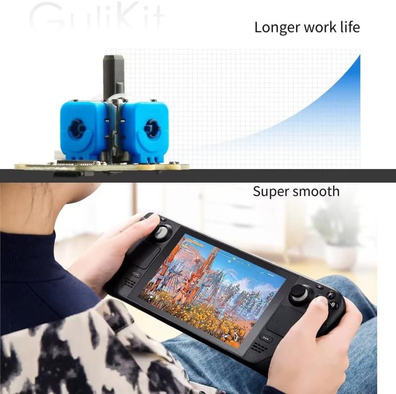 Miniatura 6 de Paquete de 2 unidades GuliKit sin deriva - Módulo de joystick electromagnético para reparación de piezas de joystick con efecto de pasillo para