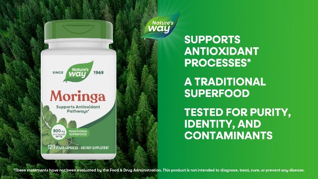 Nature's Way Moringa Leaf, Moringa oleifera, 800 mg per Serving, 120 ct