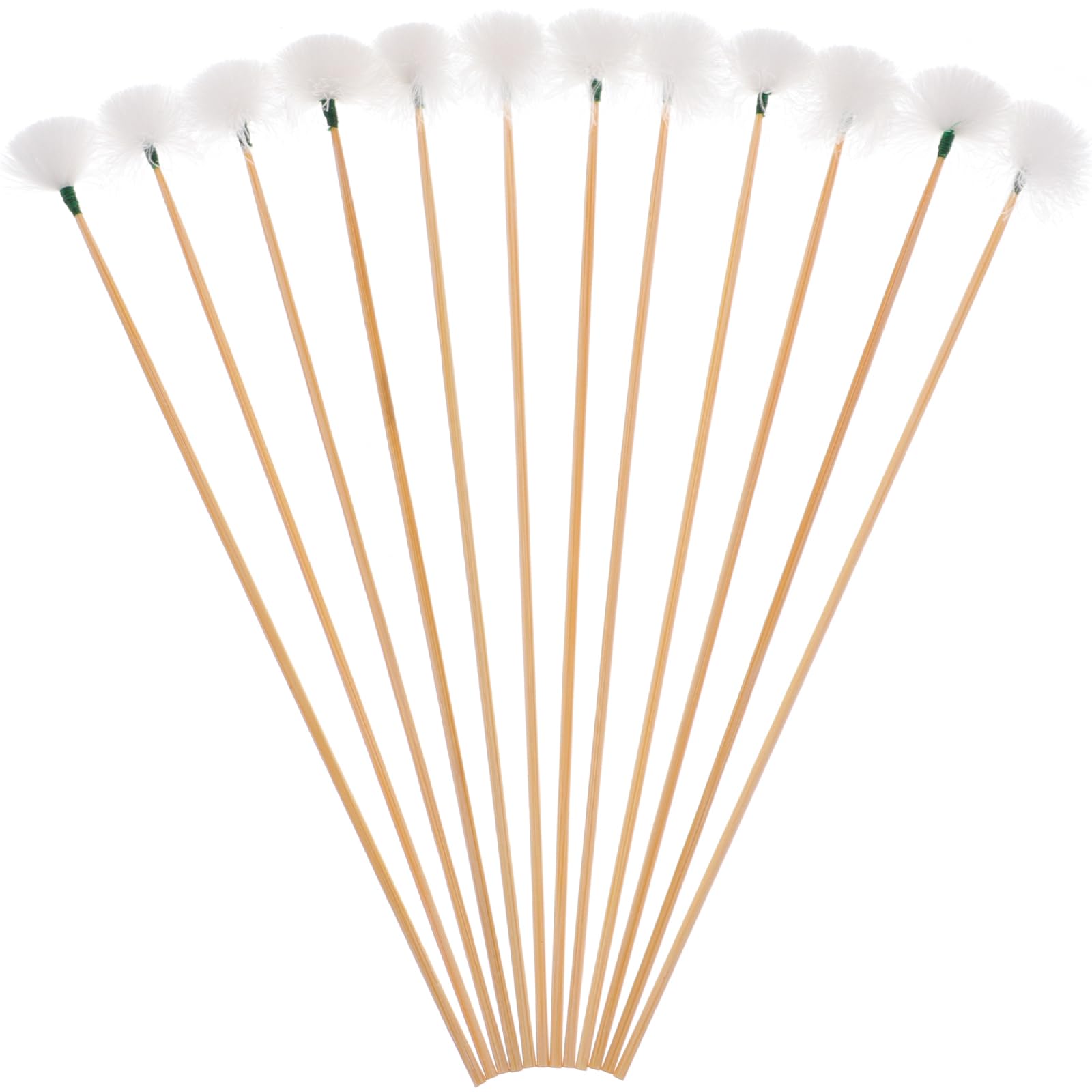 Healifty Ear Wax Removal Sticks 12-Pack Goose Hair Ear Picking Tools with Spiral Design for Gentle Travel Cleaning