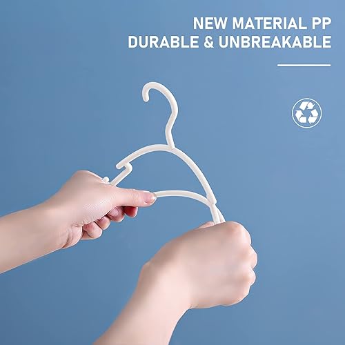 Miniatura 5 de Perchas para bebés, 40 unidades, perchas para niños, perchas de plástico antideslizantes, perchas para niños, perchas para bebés, perchas para