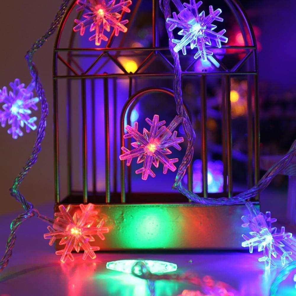 イルミネーションライト ガーランド フェアリーライト 6m 雪型LED