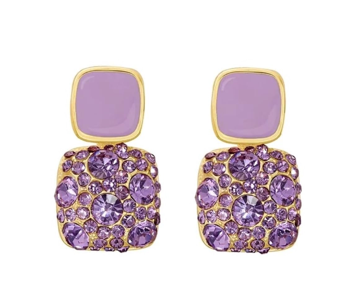 See full amazon price history chart for CHERRY WONDERS Purple Square Crystal Rhinestone Earrings Elegant - Geometric Diamond Earrings Women CHERRY WONDERS Purple Square Crystal Rhinestone Earrings Elegant - Geometric Diamond Earrings Women (B0CB5ZSD2X) Amazon Price History, Amazon Price Tracker