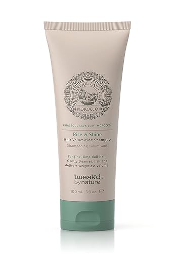Tweak'd by Nature Rise & Shine Champú voluminizador Morrocan Rhassoul Lava Clay 3Oz