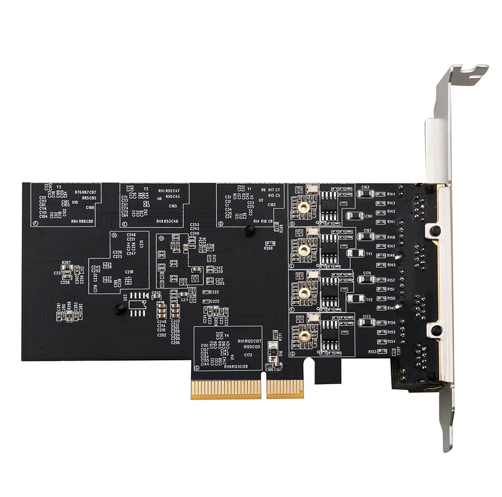 Adattatore di rete PCIe Quad-Port 2.5GBase-T RTL8125B 2500/1000/100Mbps PCI Express Gigabit Ethernet Card RJ45 LAN Controller Support PXE per Windows/Linux/MAC con basso profilo