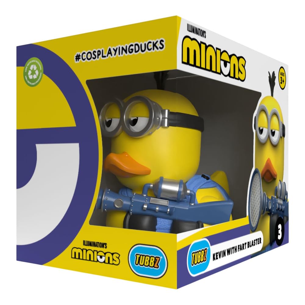 TUBBZ Boxed Edition: Minions - Kevin (Fart Blaster) Cosplaying Rubber Duck Vinyl Figure