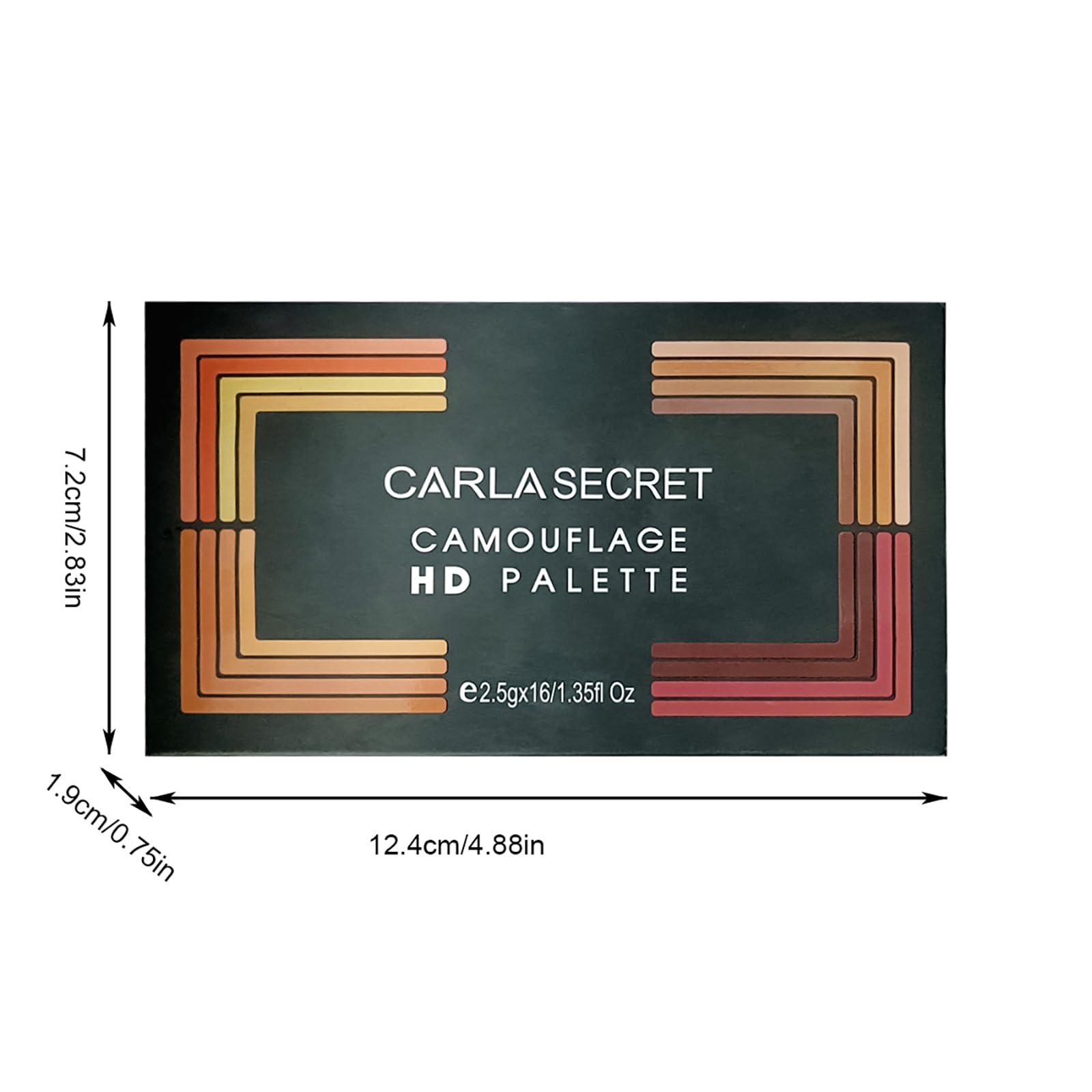 Paleta de maquillaje de 16 colores, tamaño completo, incluye bronceador facial, rubor, oculto, iluminador, contorno, sombra de ojos, 10 pinceles de maquillaje, para viajes, vacaciones, 6