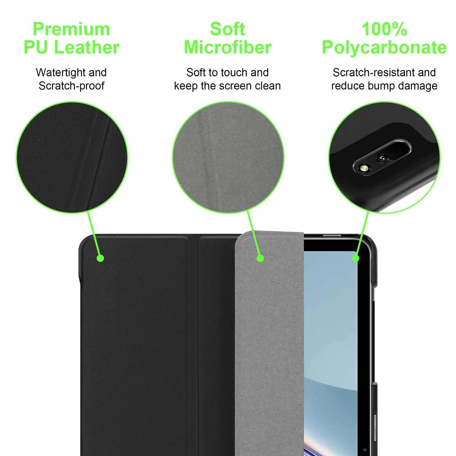 Cadorabo Hülle Für Huawei MatePad 11 (10.95 Zoll) – Schwarzes Kunstleder, Stoßfest, Mit Standfunktion