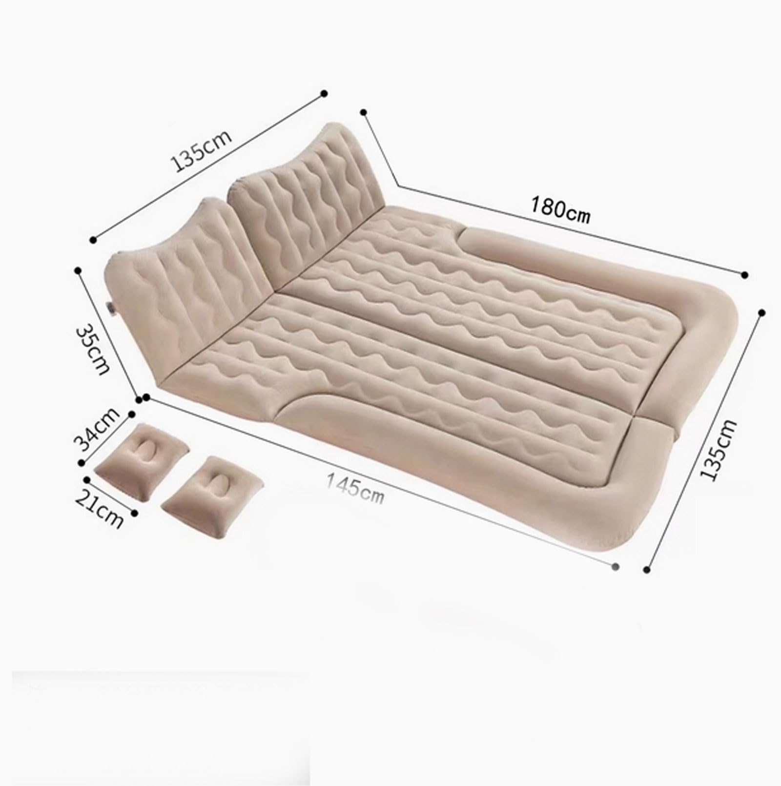 QWZWFC66 Car Mattress for Lincoln Navigator I 1997 1998 1999 2000 2001 2002, Car Air Mattress Inflatable Bed Portable Foldable with Pillow Thickened and Flocked Car Accessories,Black