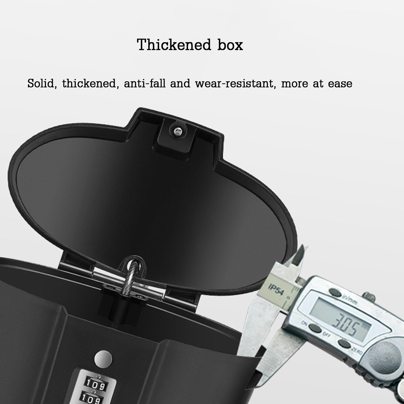 Coffre-fort portable couleur avec serrure à combinaison à 3 chiffres – Idéal pour la plage, le camping et les sports de plein air – Design en fil d'acier pour une sécurité sûre