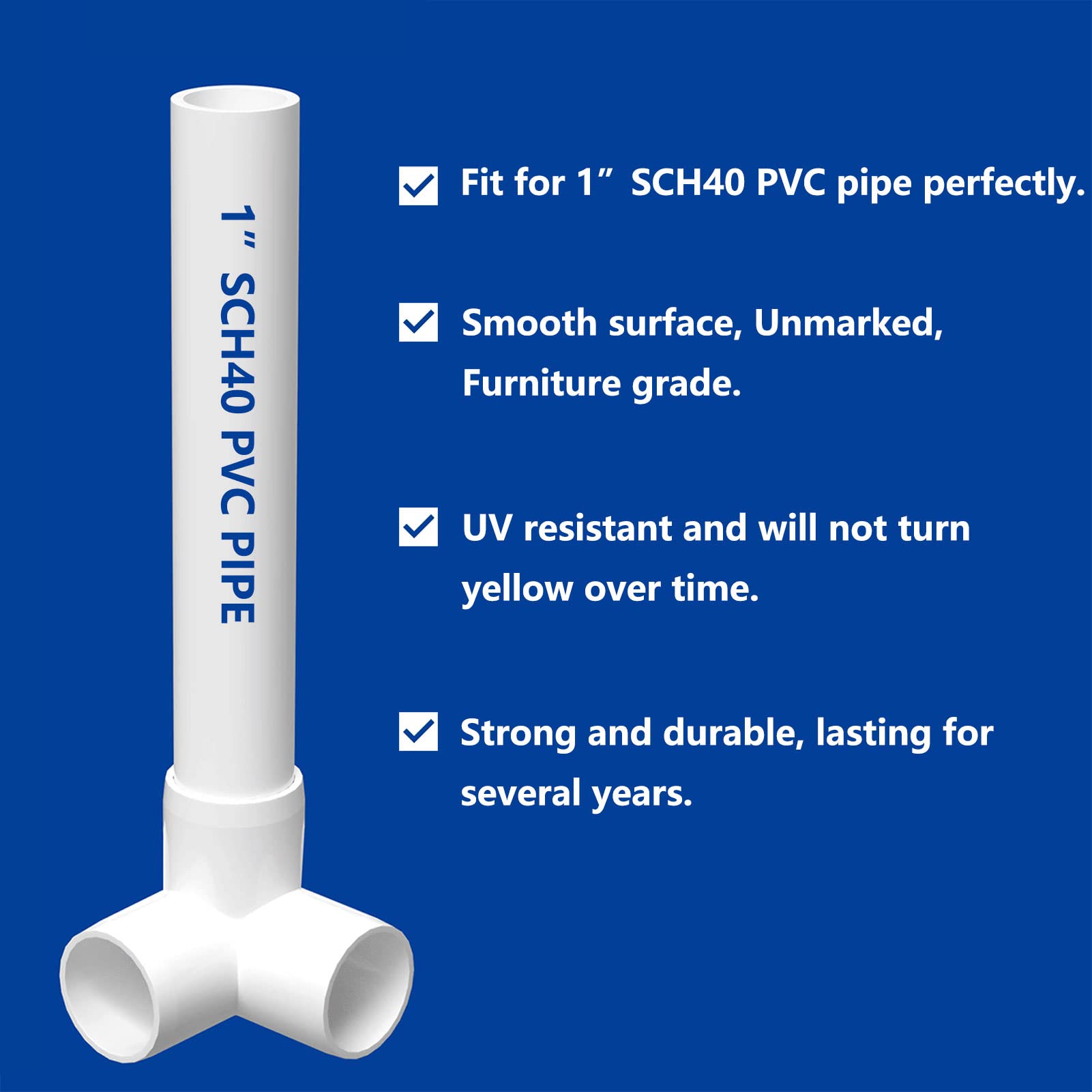 Buy letsFix 3Way 1 inch PVC Fitting, PVC Elbow PVC Pipe Connectors