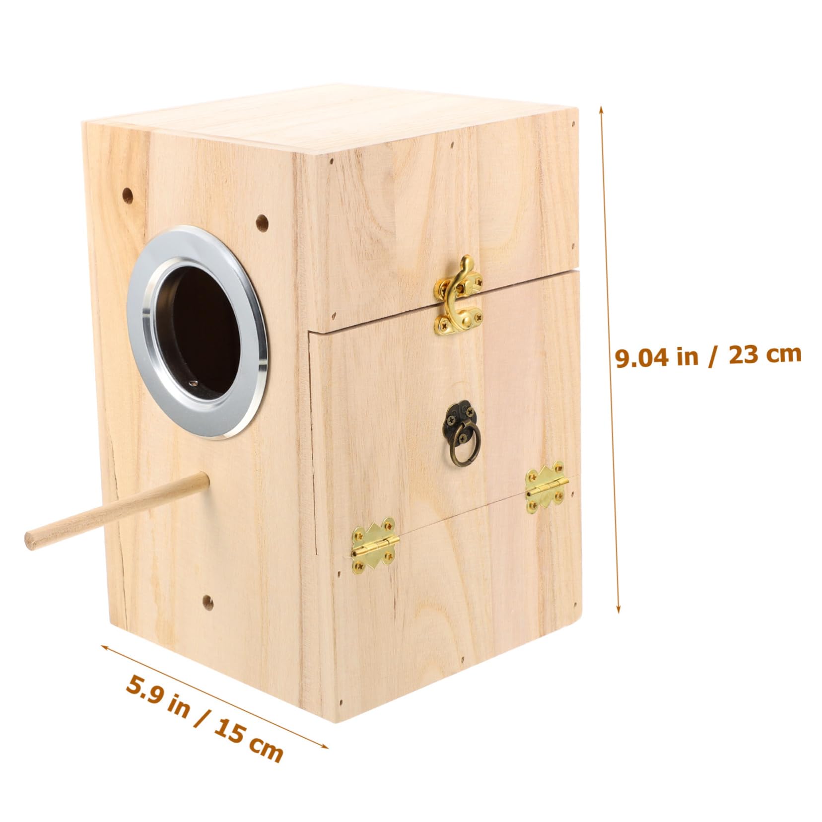 BESPORTBLE Nid Oiseau Bois Nichoir pour Oiseaux Nid Bois pour Oiseaux Accessoires pour Boîte de Reproduction Incubateur pour Canaris Perroquets