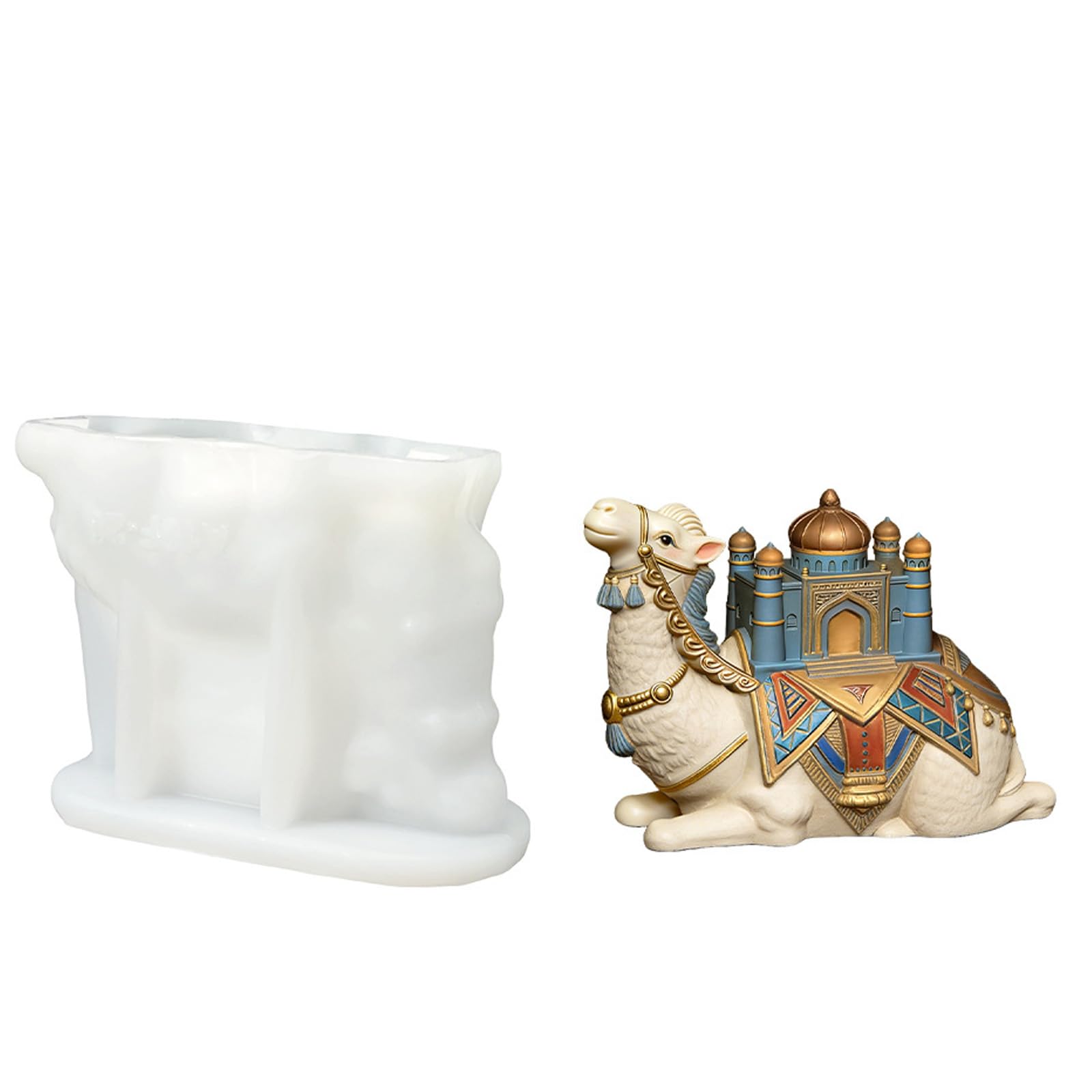 Nvoqilin Camelhouse Mold Lovely Sheep House Silicone For And Epoxy Resin Craft Home Decoration Celebratory Decoration