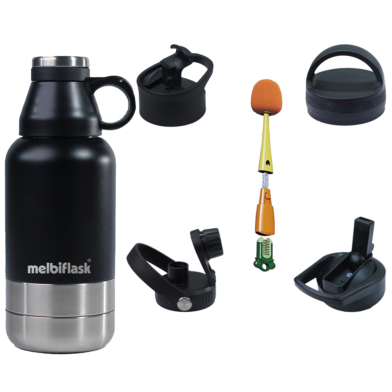 Melbify 3-in-1 Flask with Storage Bowls with Accessories |Vacuum