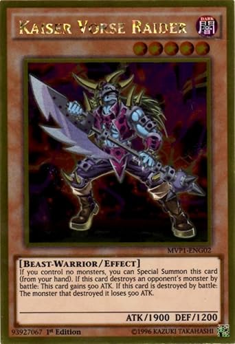 YU-GI-OH! - Kaiser Vorse Raider (MVP1-ENG02) - El lado oscuro de las dimensiones Paquete de películas Edición Oro - 1ª edición - Oro Raro